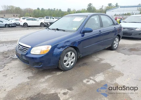 2007 Kia Spectra Ex from USA, damaged, VIN KNAFE122775435947